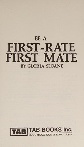 Cover of Be a First-Rate First Mate