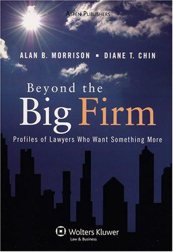 Cover of Beyond the Big Firm: Profiles of Lawyers Who Want Something More