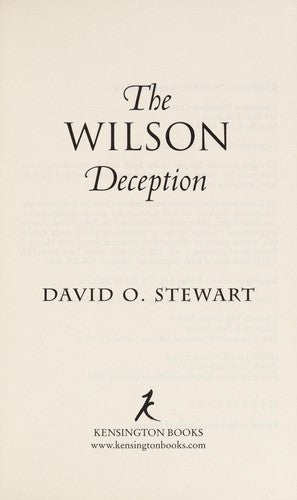 Cover of The Wilson Deception (A Fraser and Cook Mystery Book 2)
