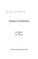 Cover of Thoreau on Writing