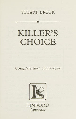 Cover of Killer's Choice (LIN) (Linford Mystery Library)