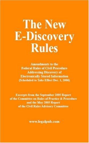 Cover of The New E-Discovery Rules