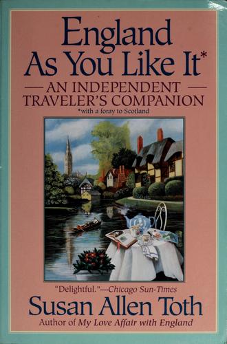 Cover of England as You Like It