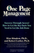 Cover of One Page Management: Success Through Access! How to Get the Key Facts You Need to Get the Job Done