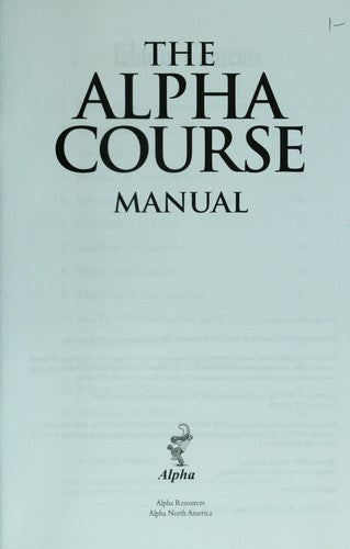 Cover of The Alpha Course Manual