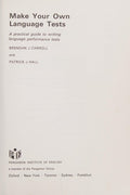 Cover of Make your own language tests: A practical guide to writing language performance tests (Language teaching methodology series)