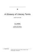 Cover of A Glossary of Literary Terms