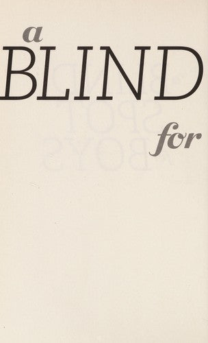 Cover of A Blind Spot for Boys