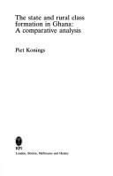 Cover of The State and Rural Class Formation in Ghana: A Comparative Analysis