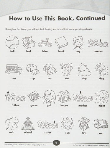 Cover of Puzzles & Games, Grades Preschool - 1 (The Rebus Way)