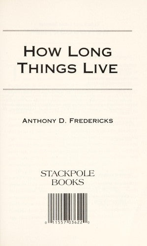 Cover of How Long Things Live