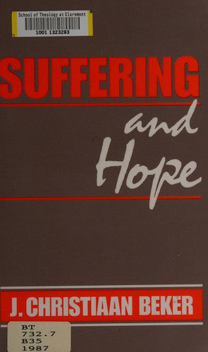 Cover of Suffering and hope: The biblical vision and the human predicament