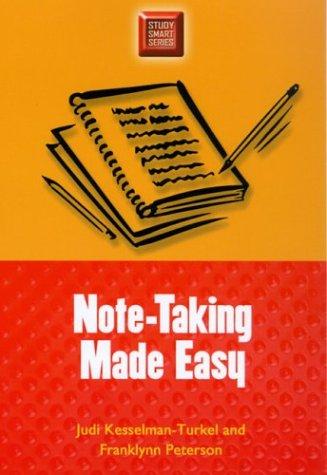 Cover of Note-Taking Made Easy (Study Smart Series)