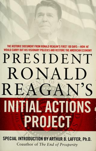 Cover of President Ronald Reagan's Initial Actions Project