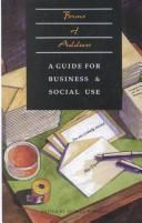 Cover of Forms of Address: A Guide for Business and Social Use